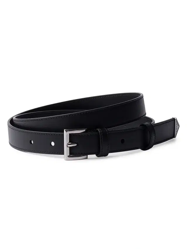 Prada Women's Leather Belt - Black Silver