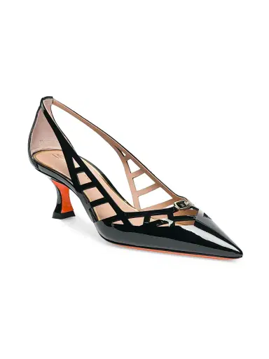 Santoni Women's 55MM Cut-Out Patent Leather Pumps | Thumbnail 2 Santoni Women's 55MM Cut-Out Patent Leather Pumps | Thumbnail 2