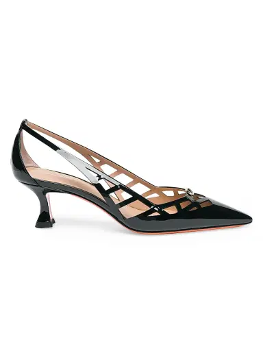 Santoni Women's 55MM Cut-Out Patent Leather Pumps | Thumbnail 1 Santoni Women's 55MM Cut-Out Patent Leather Pumps | Thumbnail 1