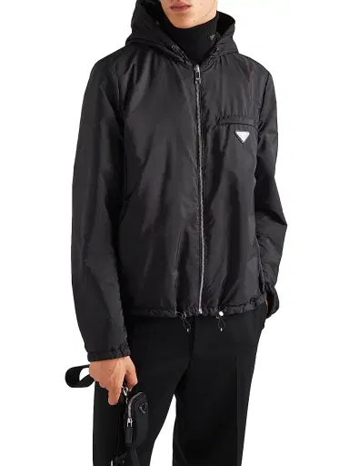 Prada Men's Reversible Nappa Leather and Re-Nylon Jacket - Black - Size 44 | Thumbnail 3 Prada Men's Reversible Nappa Leather and Re-Nylon Jacket - Black - Size 44 | Thumbnail 3