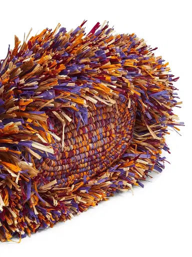 Zimmermann Women's Medium Goldtentime Fringe Raffia Tote Bag - Multicolor Mouline | Thumbnail 6 Zimmermann Women's Medium Goldtentime Fringe Raffia Tote Bag - Multicolor Mouline | Thumbnail 6