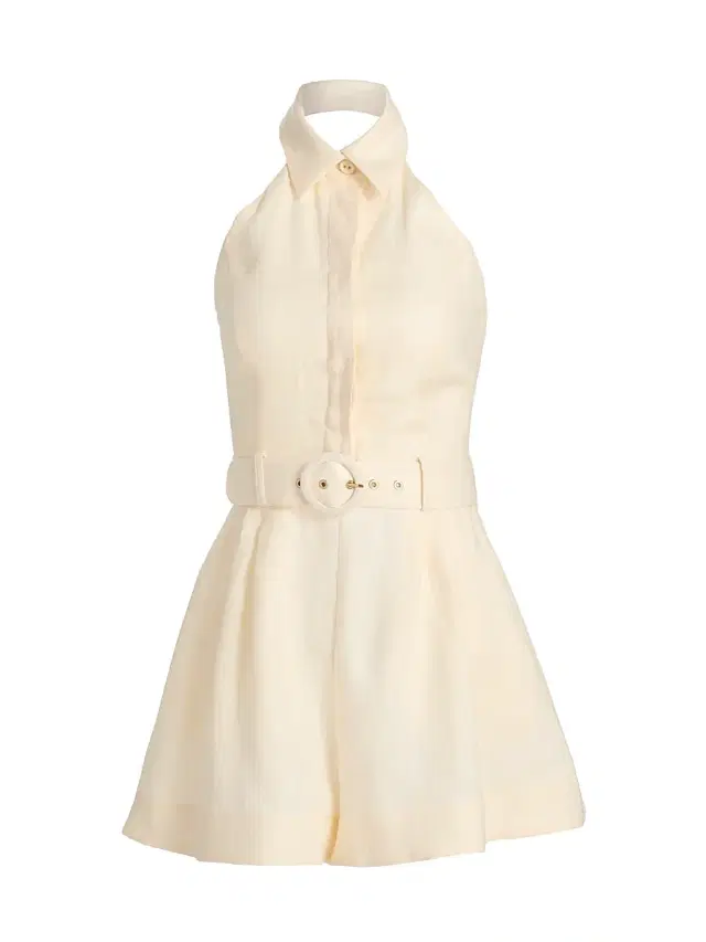 Zimmermann Women's Awaken Halterneck Linen Romper