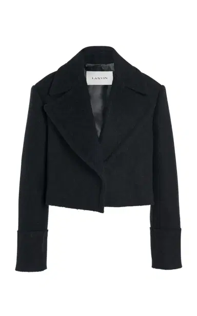Lanvin Cropped Wool Peacoat | Thumbnail 3 Lanvin Cropped Wool Peacoat | Thumbnail 3