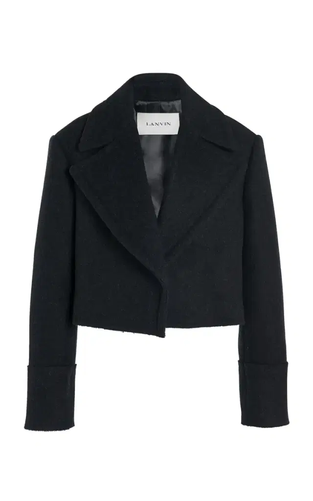 Lanvin Cropped Wool Peacoat