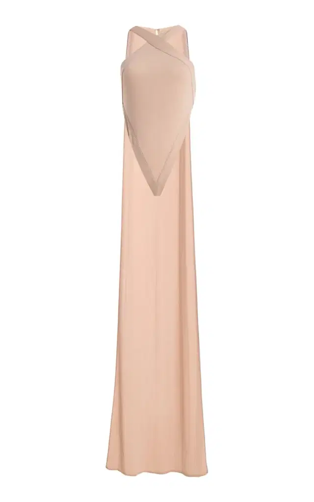 The New Arrivals Ilkyaz Ozel Exclusive Yoko Jersey Cape Bodysuit