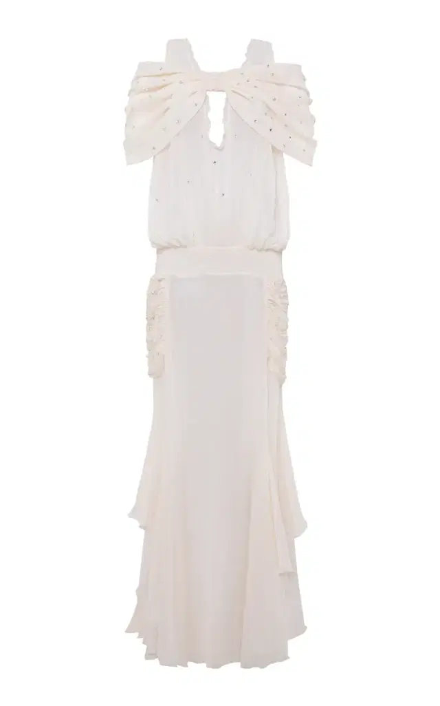 Blair Gathered Chiffon Dress