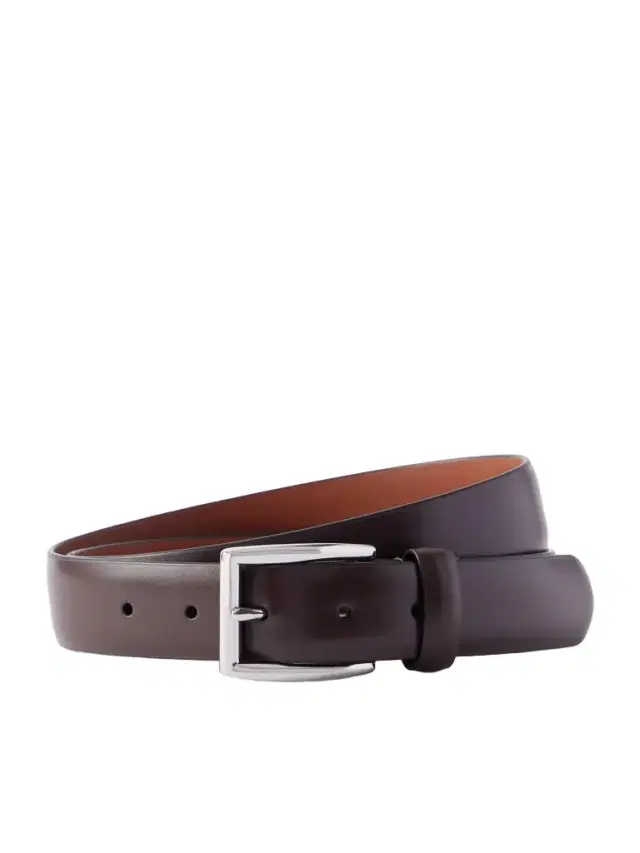 2.54cm Leather Belt - Men