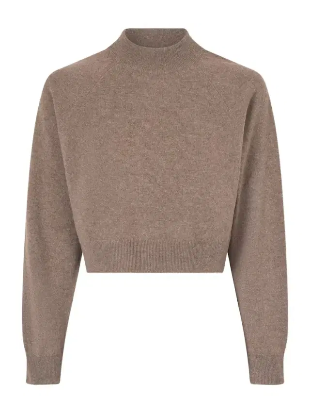 Cropped Wool And Cashmere-blend Sweater