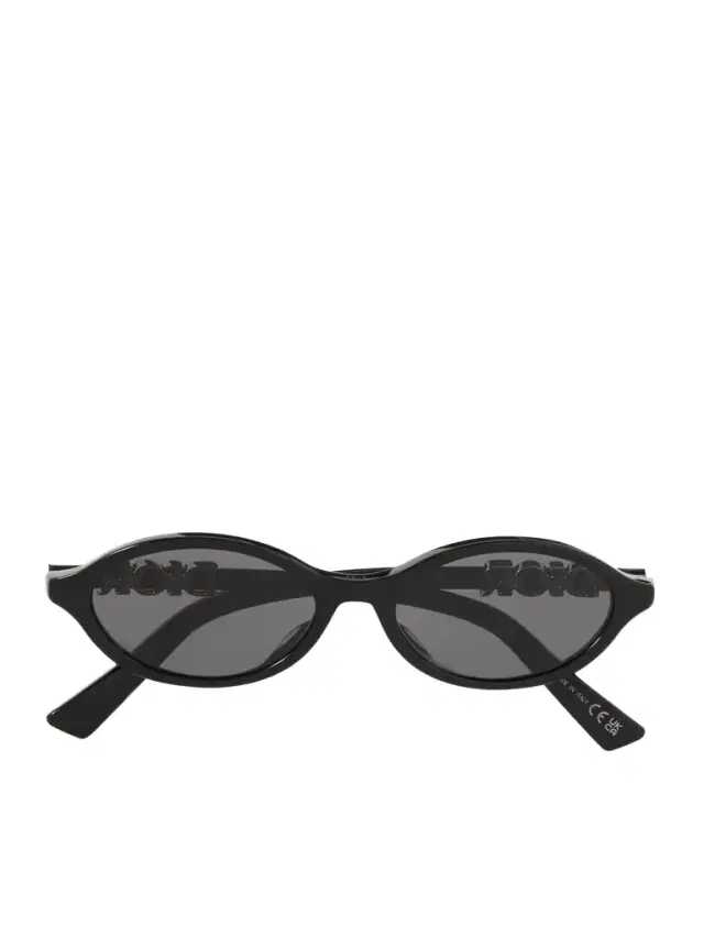 Diortreasure R1i Embellished Oval-frame Acetate Sunglasses