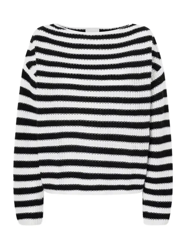 Striped Cotton And Cashmere-blend Sweater