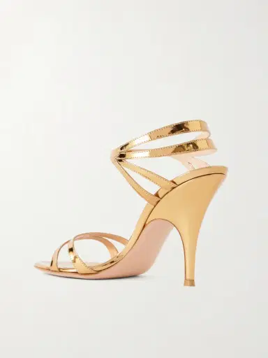 Gianvito Rossi 95 Mirrored-leather Sandals | Thumbnail 3 Gianvito Rossi 95 Mirrored-leather Sandals | Thumbnail 3