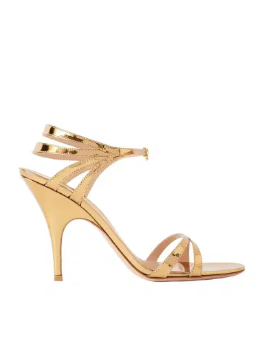 Gianvito Rossi 95 Mirrored-leather Sandals | Thumbnail 1 Gianvito Rossi 95 Mirrored-leather Sandals | Thumbnail 1