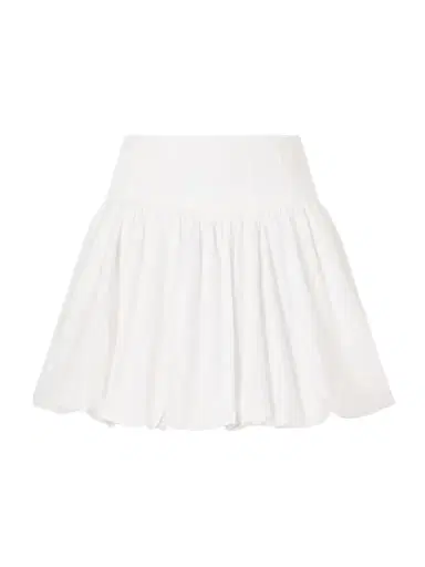 Simkhai Pippa Pleated Cotton-blend Poplin Mini Skirt | Thumbnail 1 Simkhai Pippa Pleated Cotton-blend Poplin Mini Skirt | Thumbnail 1