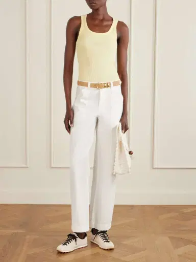 Jacquemus Les Tennis Leather-trimmed Canvas Sneakers | Thumbnail 4 Jacquemus Les Tennis Leather-trimmed Canvas Sneakers | Thumbnail 4