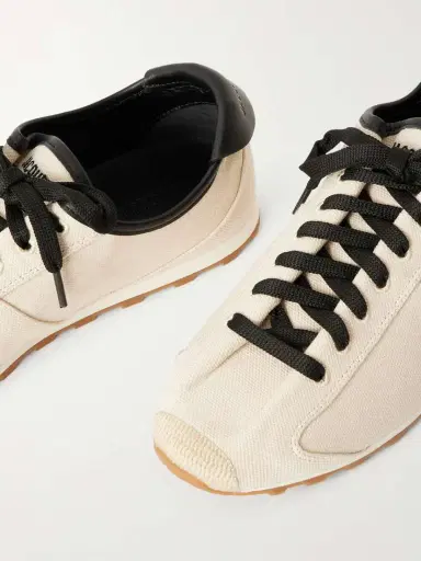 Jacquemus Les Tennis Leather-trimmed Canvas Sneakers | Thumbnail 5 Jacquemus Les Tennis Leather-trimmed Canvas Sneakers | Thumbnail 5