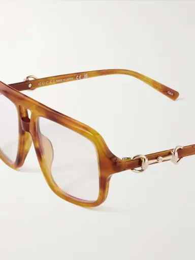 Gucci Eyewear Aviator-style Tortoiseshell Acetate Optical Glasses | Thumbnail 4 Gucci Eyewear Aviator-style Tortoiseshell Acetate Optical Glasses | Thumbnail 4