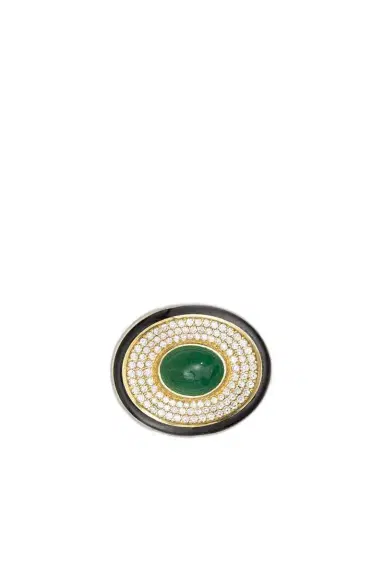 Jenna Blake Diamond Emerald Eyecon Necklace | Thumbnail 1