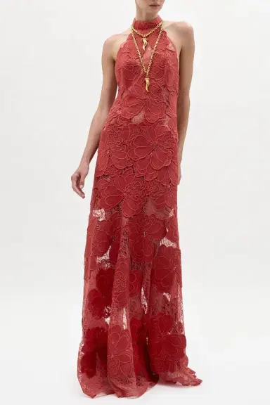 Silvia Tcherassi Mab Dress - Cranberry | Thumbnail 2