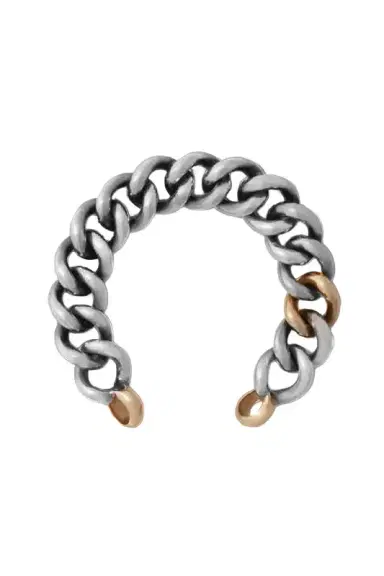 Marla Aaron Mixed Metal Two Link Mega Curb Chain Bracelet | Thumbnail 1