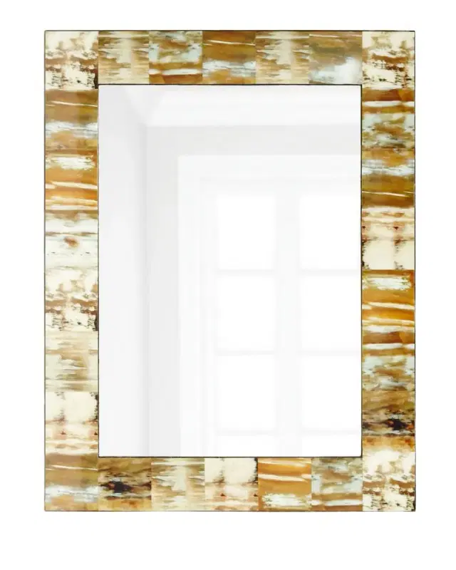 Jamie Young Natural Faux Horn Mirror