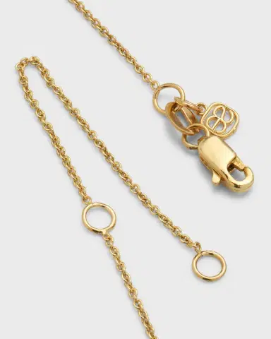 Sydney Evan 14k Gold Evil Eye Necklace with Single Diamond | Thumbnail 3