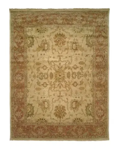 Haven & Loom Latte Rust Oushak Rug | Thumbnail 1