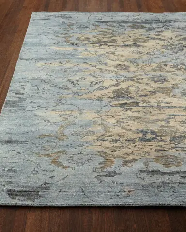 Haven & Loom Aquamarine Hand-Knotted Rug | Thumbnail 3