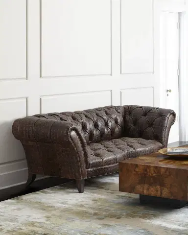 Old Hickory Tannery Fritz Tufted-Leather Sofa | Thumbnail 1