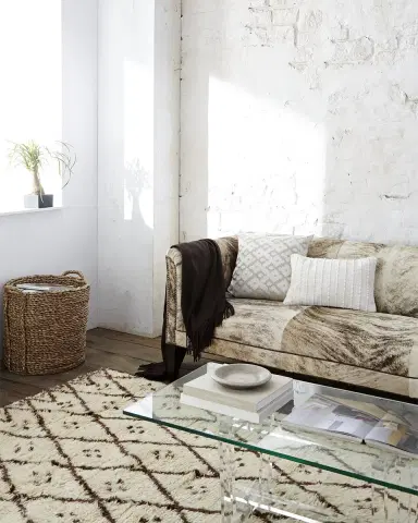 Old Hickory Tannery Bryson Hair on Hide Sofa 86" | Thumbnail 2