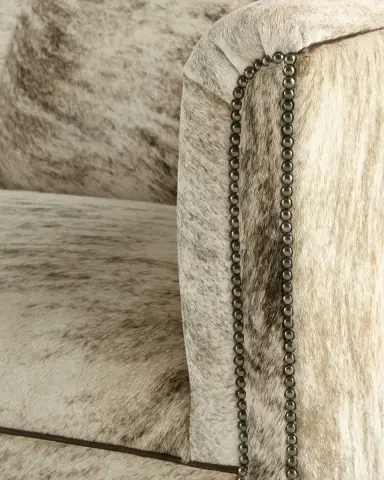 Old Hickory Tannery Bryson Hair on Hide Sofa 86" | Thumbnail 3