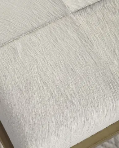 Jamie Young Normandie Hide Ottoman | Thumbnail 4