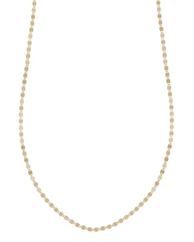 14K Gold Petite Nude Chain Choker Necklace