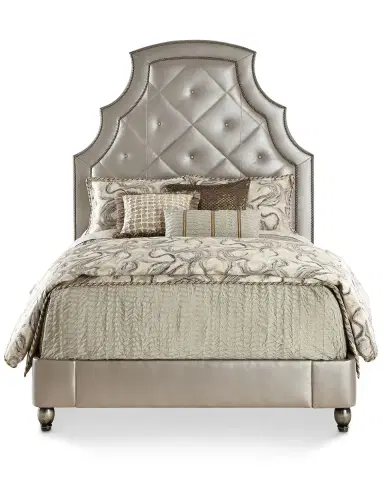 Old Hickory Tannery Bambi Quilted-Leather King Bed | Thumbnail 2