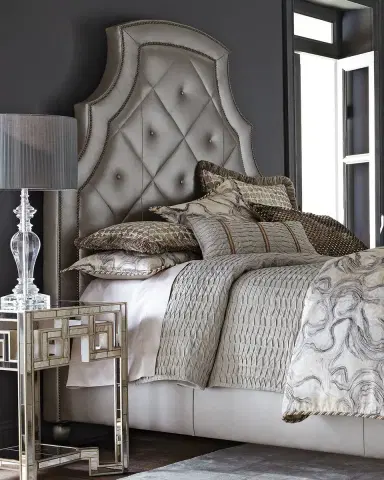 Old Hickory Tannery Bambi Quilted-Leather King Bed | Thumbnail 3