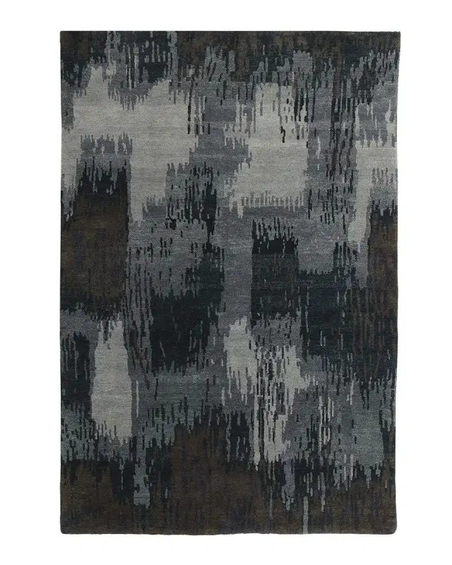 Haven & Loom Forest Brushstroke Hand Knotted Rug