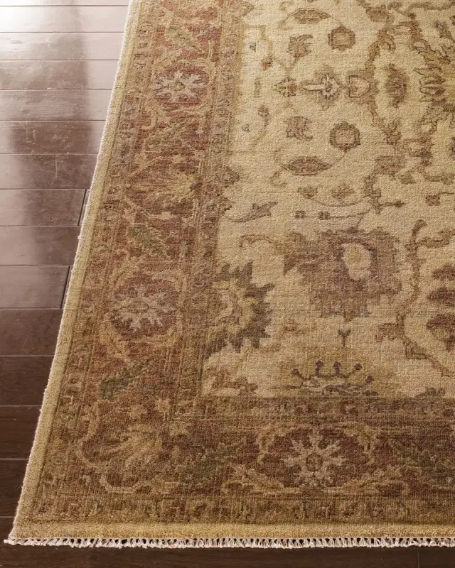 Latte Rust Oushak Rug