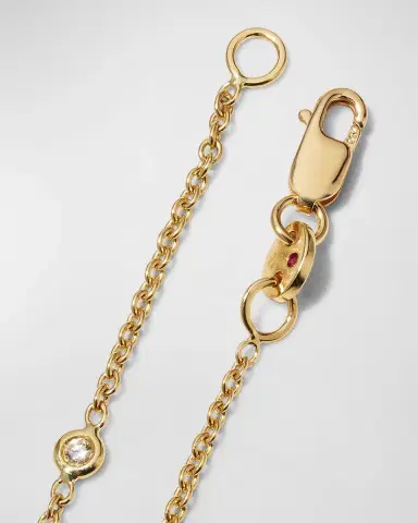 Roberto Coin Integrated Cross Diamond Bracelet, Yellow Gold | Thumbnail 3