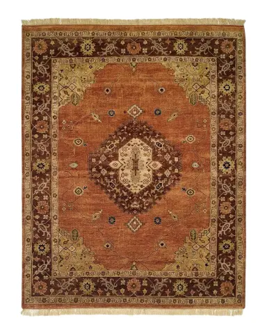Haven & Loom Medallion Hand Knotted Rug 9 ' x 12 ' | Thumbnail 1