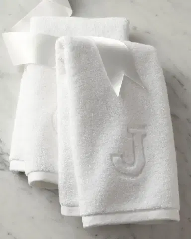 Matouk Auberge Monogrammed Fingertip Towel | Thumbnail 3 Matouk Auberge Monogrammed Fingertip Towel | Thumbnail 3