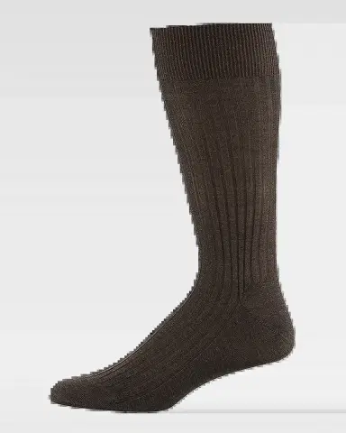 Pantherella Men's Danvers Ribbed Cotton Mid-Calf Socks | Thumbnail 2