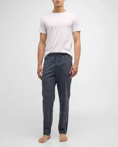 Hanro Men's Cotton Sporty Crewneck T-Shirt | Thumbnail 2
