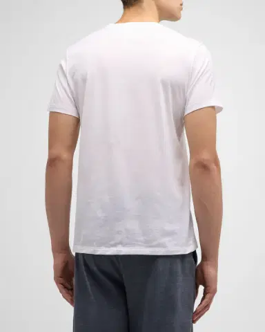 Hanro Men's Cotton Sporty Crewneck T-Shirt | Thumbnail 3