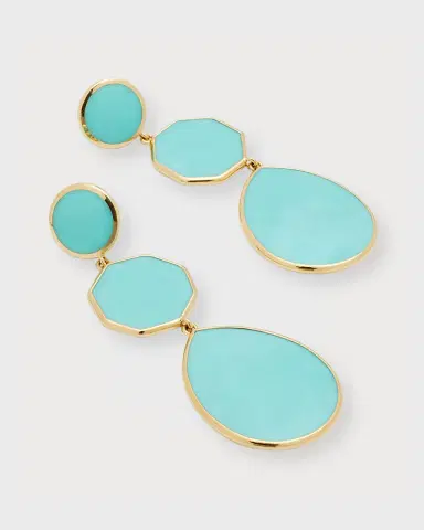 Ippolita Crazy 8 's 3-Stone Drop Earrings in 18K Gold | Thumbnail 2