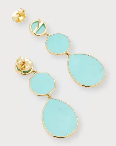 Ippolita Crazy 8 's 3-Stone Drop Earrings in 18K Gold | Thumbnail 3