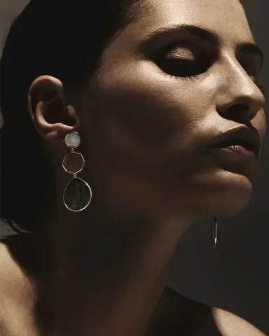 Ippolita Crazy 8 's 3-Stone Drop Earrings in 18K Gold | Thumbnail 4