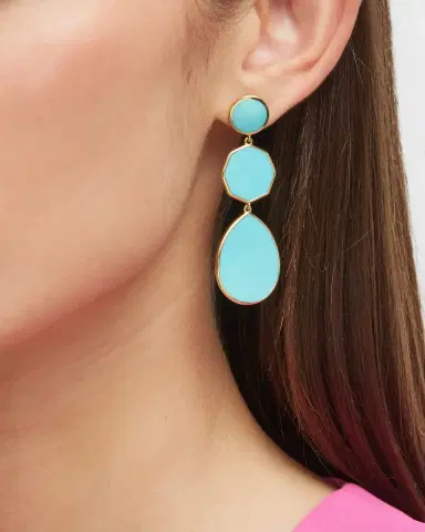 Ippolita Crazy 8 's 3-Stone Drop Earrings in 18K Gold | Thumbnail 1