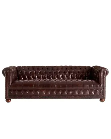 Old Hickory Tannery Royal Leather Chesterfield Sofa 93" | Thumbnail 1 Old Hickory Tannery Royal Leather Chesterfield Sofa 93" | Thumbnail 1