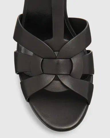Saint Laurent Tribute Patent Sandals, 4" Heel | Thumbnail 7 Saint Laurent Tribute Patent Sandals, 4" Heel | Thumbnail 7