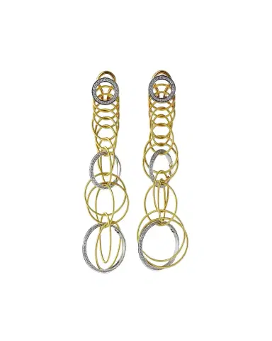Buccellati Hawaii Waikiki 18K Gold Diamond Drop Earrings | Thumbnail 1 Buccellati Hawaii Waikiki 18K Gold Diamond Drop Earrings | Thumbnail 1