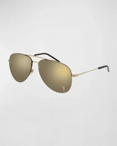 Saint Laurent Classic 11 Monochromatic Aviator Sunglasses | Thumbnail 2